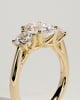 Grace  Trellis Oval Trilogy - 18k Yellow Gold