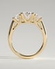 Grace  Trellis Oval Trilogy - 18k Yellow Gold