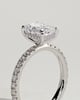 Gwyneth - Emerald Solitaire with Hidden Halo - 18k White Gold