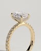 Gwyneth - Emerald Solitaire with Hidden Halo - 18k Yellow Gold