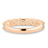 Half Elizabeth - Half Eternity Ring - 18k Rose Gold