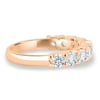 Half Elizabeth - Half Eternity Ring - 18k Rose Gold