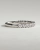 Half Elizabeth - Half Round Eternity Band with Scalloped Setting Wedding Ring - 18k White Gold