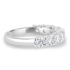 Half Elizabeth - Half Eternity Ring - 18k White Gold