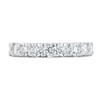 Half Elizabeth - Half Eternity Ring - 18k White Gold