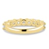Half Elizabeth - Half Eternity Ring - 18k Yellow Gold