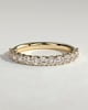 Half Elizabeth - Half Round Eternity Band with Scalloped Setting Wedding Ring - 18k Yellow Gold