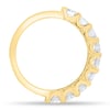 Half Elizabeth - Half Eternity Ring - 18k Yellow Gold