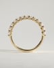 Half Elizabeth - Half Round Eternity Band with Scalloped Setting Wedding Ring - 18k Yellow Gold
