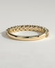 Half Elizabeth - Half Round Eternity Band with Scalloped Setting Wedding Ring - 18k Yellow Gold