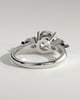 Halle - 4 Claw Basket Set Trilogy - 18k White Gold