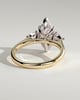 Hannah  Marquise Trilogy with Hidden Halo - 18k Yellow Gold / 18k White Gold