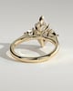 Hannah  Marquise Trilogy with Hidden Halo - 18k Yellow Gold