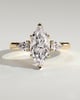 Hannah  Marquise Trilogy with Hidden Halo - 18k Yellow Gold