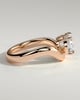 Hayley - Oval Solitaire with Twist Band - 18k Rose Gold