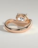 Hayley - Oval Solitaire with Twist Band - 18k Rose Gold