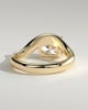 Hayley - Oval Solitaire with Twist Band - 18k Yellow Gold