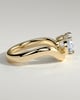 Hayley - Oval Solitaire with Twist Band - 18k Yellow Gold