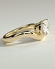 Hayley - Oval Solitaire with Twist Band - 18k Yellow Gold