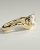 Hayley - Oval Solitaire with Twist Band - 18k Yellow Gold