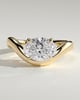 Hayley - Oval Solitaire with Twist Band - 18k Yellow Gold