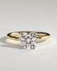 Hazel - Cushion Solitaire - 18k Yellow Gold / 18k White Gold