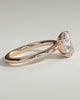 Helena  Elongated Cushion Solitaire with Triple-Split Claws - 18k Rose Gold