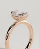 Helena  Elongated Cushion Solitaire with Triple-Split Claws - 18k Rose Gold