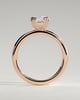 Helena  Elongated Cushion Solitaire with Triple-Split Claws - 18k Rose Gold
