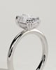 Helena  Elongated Cushion Solitaire with Triple-Split Claws - 18k White Gold