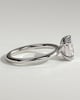 Helena  Elongated Cushion Solitaire with Triple-Split Claws - 18k White Gold