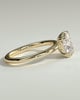 Helena  Elongated Cushion Solitaire with Triple-Split Claws - 18k Yellow Gold