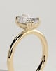 Helena  Elongated Cushion Solitaire with Triple-Split Claws - 18k Yellow Gold