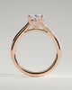 Hilary - 4 Claw Oval Solitaire - 18k Rose Gold