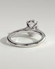 Hilary - 4 Claw Oval Solitaire - 18k White Gold