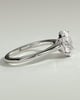 Hilary - 4 Claw Oval Solitaire - 18k White Gold