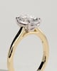 Hilary - 4 Claw Oval Solitaire - 18k Yellow Gold / 18k White Gold