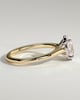 Hilary - 4 Claw Oval Solitaire - 18k Yellow Gold / 18k White Gold
