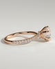 Holly - 6 Claw Pav Round Solitaire with Hidden Halo - 18k Rose Gold