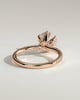 Holly - 6 Claw Pav Round Solitaire with Hidden Halo - 18k Rose Gold