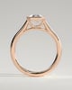 Imani - Bezel Set Emerald Solitaire - 18k Rose Gold
