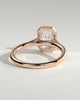 Imani - Bezel Set Emerald Solitaire - 18k Rose Gold