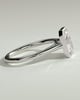 Imani - Bezel Set Emerald Solitaire - 18k White Gold
