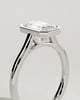 Imani - Bezel Set Emerald Solitaire - 18k White Gold