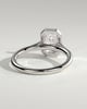 Imani - Bezel Set Emerald Solitaire - 18k White Gold