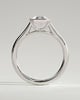 Imani - Bezel Set Emerald Solitaire - 18k White Gold