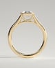 Imani - Bezel Set Emerald Solitaire - 18k Yellow Gold