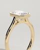 Imani - Bezel Set Emerald Solitaire - 18k Yellow Gold