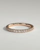Ingrid - Classic Full Pave Band Wedding Ring - 18k Rose Gold