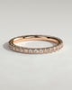 Ingrid - Classic Full Pave Band Wedding Ring - 18k Rose Gold